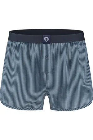 A-dam Blue Doubles - Boxershort - Katoen - Onderbroek - Ondergoed - Heren - Donkerblauw - L