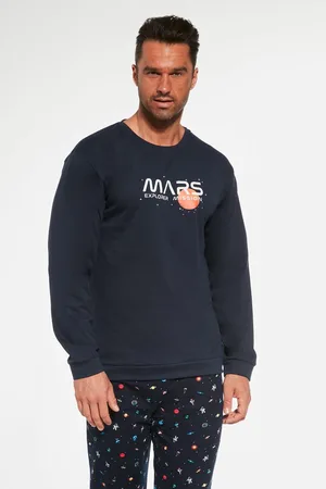 Cornette Katoenen Pyjama Heren Volwassenen Winter Matching Gezin Pyama Lange Mouw Lange Broek Mars 2 115/233 XXL