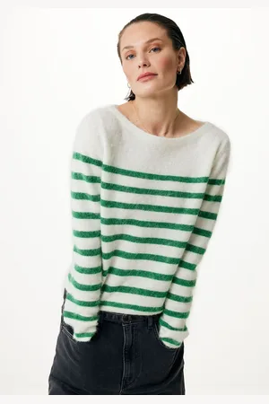 Mexx Gestreepte Pullover Wit