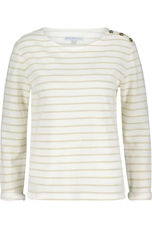Red Button Sweater Terry stripe gold SRB3975 maat XL