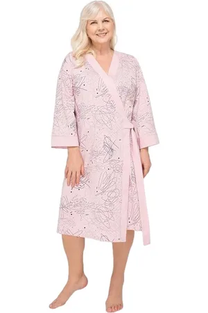 Merkloos Viktoria katoenen dames badjas van Martel- licht XL