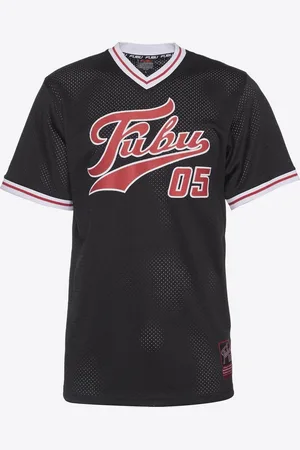 FUBU Varsity Mesh Tee black/red/white