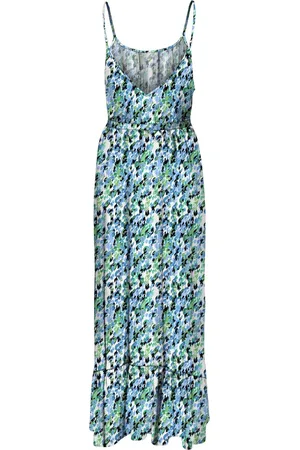 VERO MODA VMEASY JOY 7/8 STRAP DRESS WVN GA - Dames - Maxi jurken