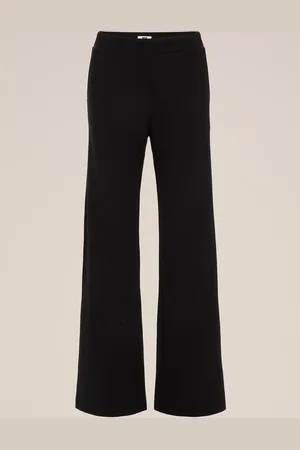 WE Fashion Dames Slim fit broek met structuur