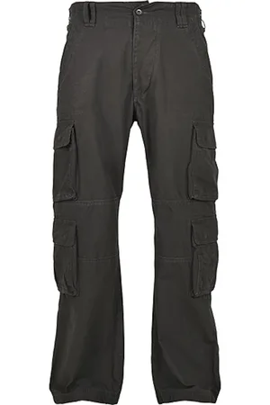 Build Your Brand Pure Vintage Trousers Cargobroek met zijzakken Antraciet - 4XL