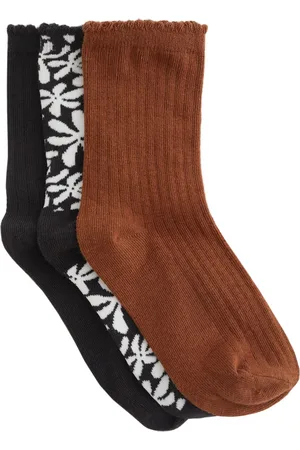 WE Fashion Meisjes sokken met dessin, 3-pack