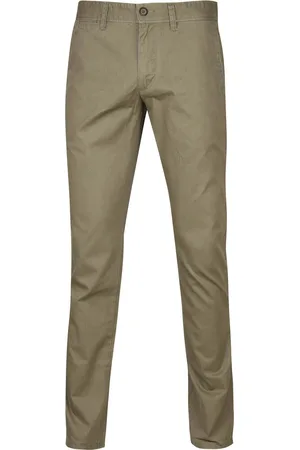 Suitable Chino broek Sartre Donkergroen