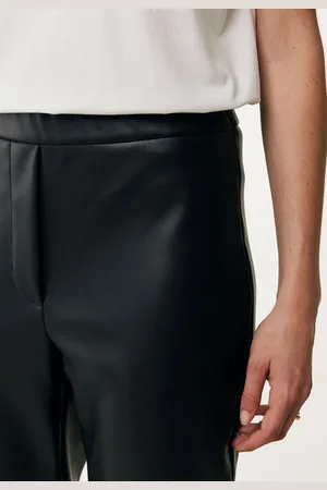 Mexx Broek Imitatieleer Zwart Dames