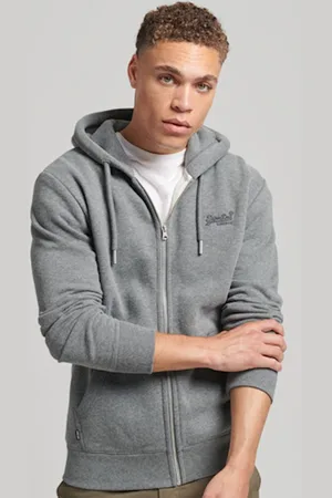 Superdry Heren Trui Vintage Logo hoodie met borduursel en rits