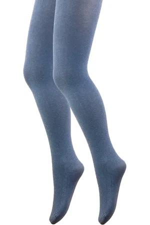 Merkloos Meisjes Panty - 60 den - Marine Melange