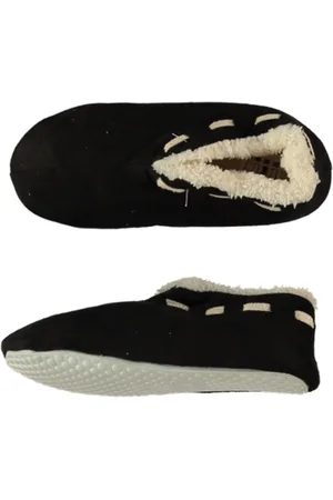Apollo Zwarte Spaanse pantoffels/sloffen voor jongens/meisjes - Huissloffen voor kinderen - Kinder pantoffel/slof 31-32