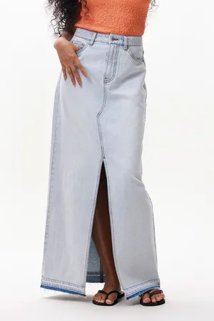 Catwalk Junkie Maxi Denim Skirt Rokken Dames -