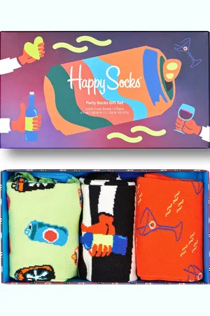 Happy Socks SXPAR08-0200 Party Gift Set 3-Pack