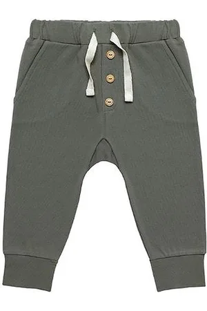 Little Indians Broek Dusty Olive Junior Katoen Mt 18-24 Maanden