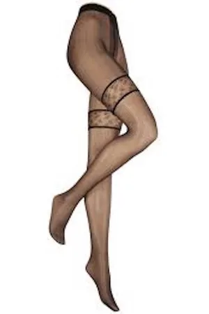 Kunert Zwarte fantasie 20 den panty maat 42/44