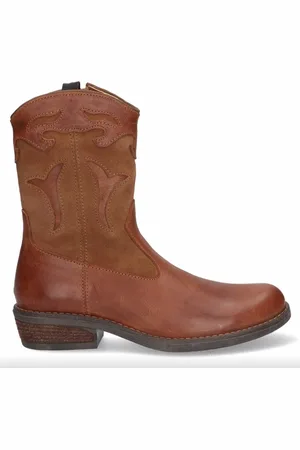 Braqeez 422734-513 Meisjes Cowboy Boots - - Leer - Ritssluiting
