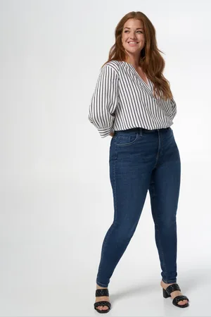 MS Mode Jeans Skinny leg high waist jeans CHERRY
