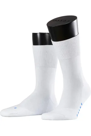 Falke Run anatomische pluche zool katoen sokken unisex wit