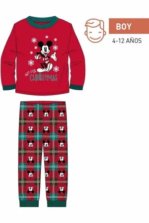 Merkloos Pyjama Kinderen Mickey Mouse Rood