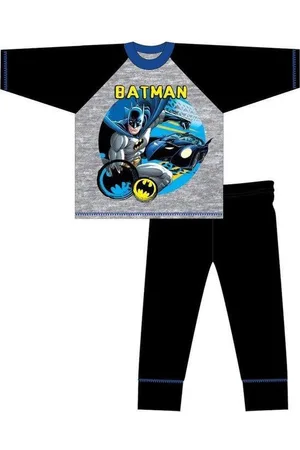 Batman Pyjama - maat 140 - Bat-Man pyjamabroek en pyjamashirt - grijs