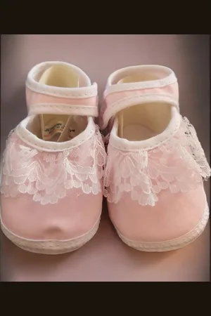 Junior Joy Babyschoenen Newborn Meisjes /wit Met Kant