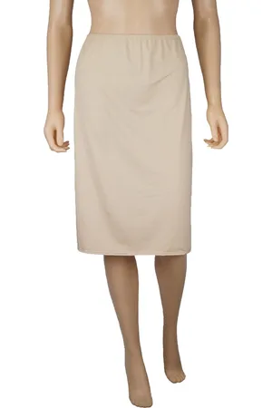 Merkloos 5569 J&C Dames onderrok lang (65cm) Huid maat M