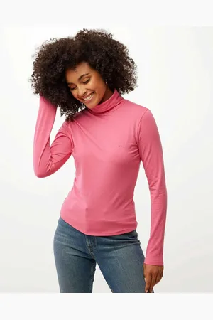 Mexx Basic Long Sleeve Turtle Neck Tee Pink