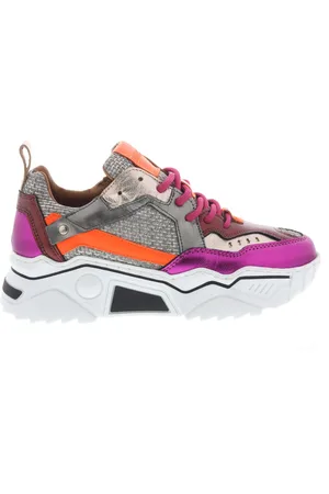 DWRS Dames Sneakers Dwrs Pluto Steel Fuchsia