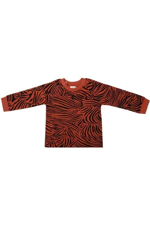 Little Indians Sweater Zebra Picante - Trui - Rood/Zwart - Zebraprint - Unisex