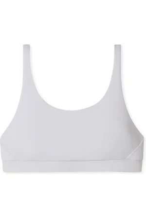Schiesser Pure Rib bralette (1-pack) - dames bustier dubbelrib biologisch katoen zwart