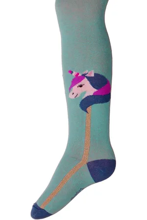 Ewers Maillot Kindermaat - Unicorn/Eenhoorn Wit & Blauw & Lila - - Goudkleurig Metaaldraad LUREX -134/146