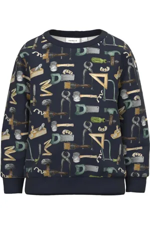 NAME IT Kinderkleding Jongens Blauwe Sweater Gereedschap Bette - 98