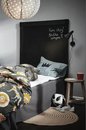 Merkloos Bedhoes 45 cm bio-kwaliteit - luxe wit organic katoen Corner Bed Skirt