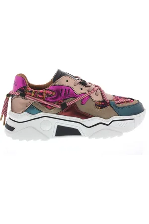 DWRS Dames Sneakers Jupiter Tweed Fuchsia