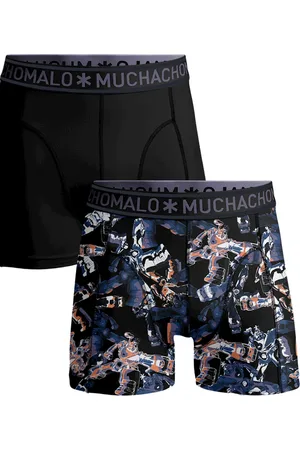 Muchachomalo 2-pack onderbroeken voor mannen-Elastisch Katoen-Boxershorts