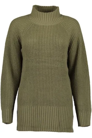 Blue Seven Dames trui - gebreide trui met opstaande kraag - 247853 - - maat 40