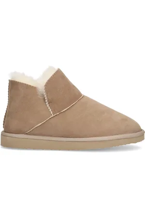 Manfield Dames - Suède hoge pantoffel
