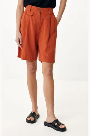 Mexx Linnen Shorts Oranje
