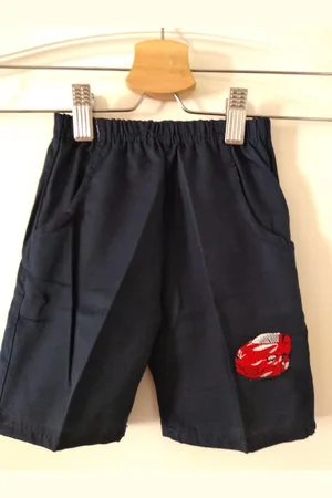 Merkloos Donkerblauwe korte broek voor jongens