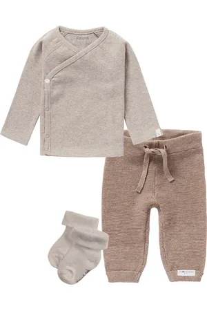 Noppies Kledingset - 3 delig - Broek Grover Knit - Shirt nanyuki - 1 paar sokjes