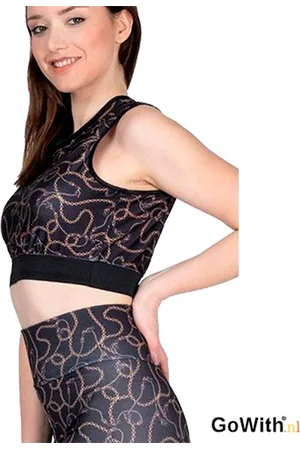 Merkloos Dames Legging setje | leggen met patroon | hoogsluitend |elastische band | sport legging | yoga legging | fitness legging | kleur: zwart; |