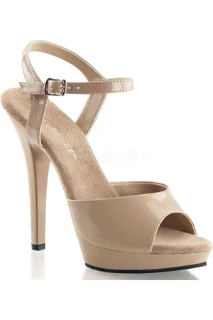 Fabulicious EU 37 = US 7 | LIP-109 | 5 Heel, 3/4 PF Ankle Strap Sandal