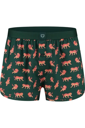 A-dam Short Tiger - Boxershort - Katoen - Onderbroek - Ondergoed - Heren - Groen - XXL