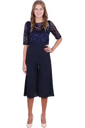 Produkt Marineblauwe kanten jumpsuit van John Zack