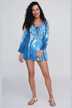 Pia Rossini Mauritius Cover Up - maat L - /Blauw