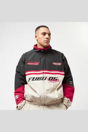 FUBU Corporate Track Jacket creme/black/red