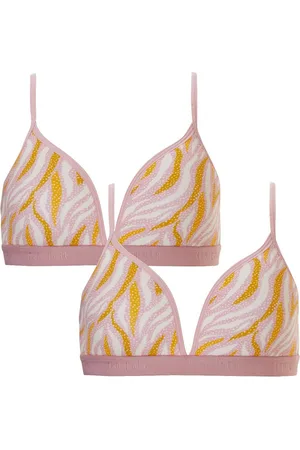 Ten Cate Basics Organic Cotton Stretch Meisjes Voorgevormde Bh 2-Pack Zebra