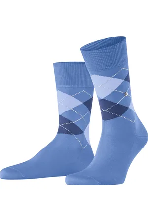 Burlington Manchester one-size organisch katoen sokken heren blauw