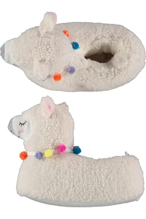 Apollo Kinder dieren pantoffels/sloffen alpaca maat 31-32