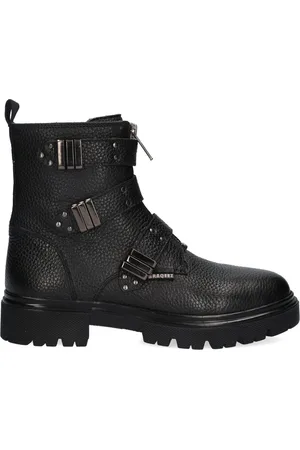 Braqeez 424782-589 Meisjes Biker Boots - - Leer - Gesp Met Rits